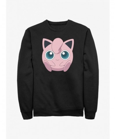 Pre-sale Pokemon Jigglypuff Face Sweatshirt $12.92 Sweatshirts