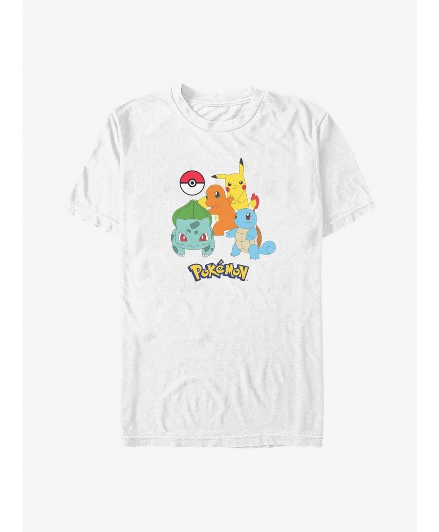 New Arrival Pokemon Poke Ball Group Big & Tall T-Shirt $9.21 T-Shirts