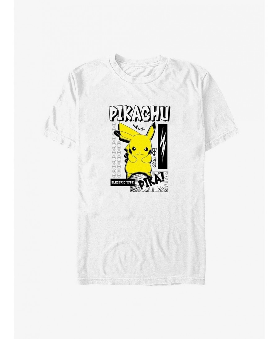 Clearance Pokemon Electric Type Pikachu Big & Tall T-Shirt $8.16 T-Shirts