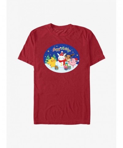 Limited Time Special Pokemon Happy Holidays Snowman T-Shirt $8.37 T-Shirts