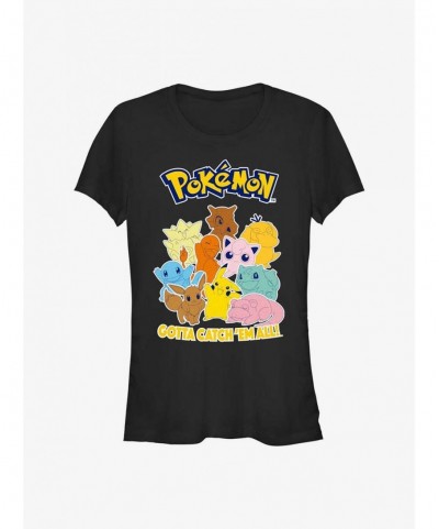 Absolute Discount Pokemon Gotta Catch 'Em All Girls T-Shirt $8.02 T-Shirts