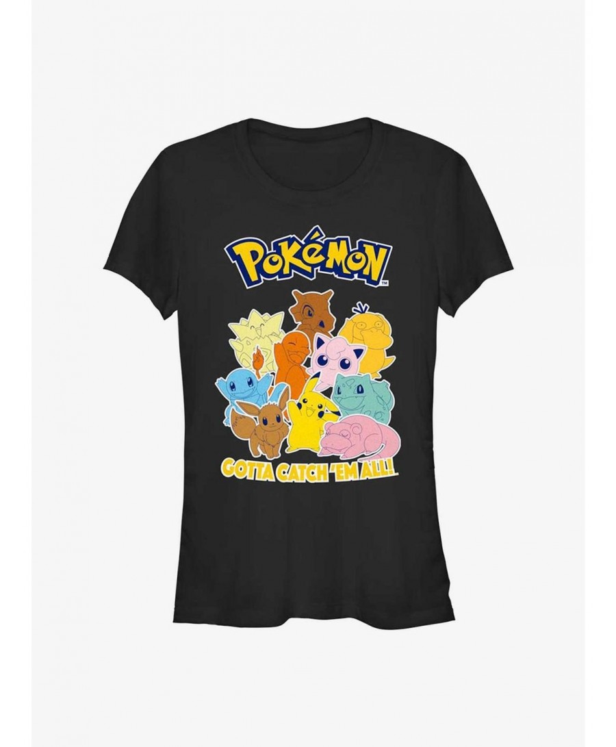 Absolute Discount Pokemon Gotta Catch 'Em All Girls T-Shirt $8.02 T-Shirts