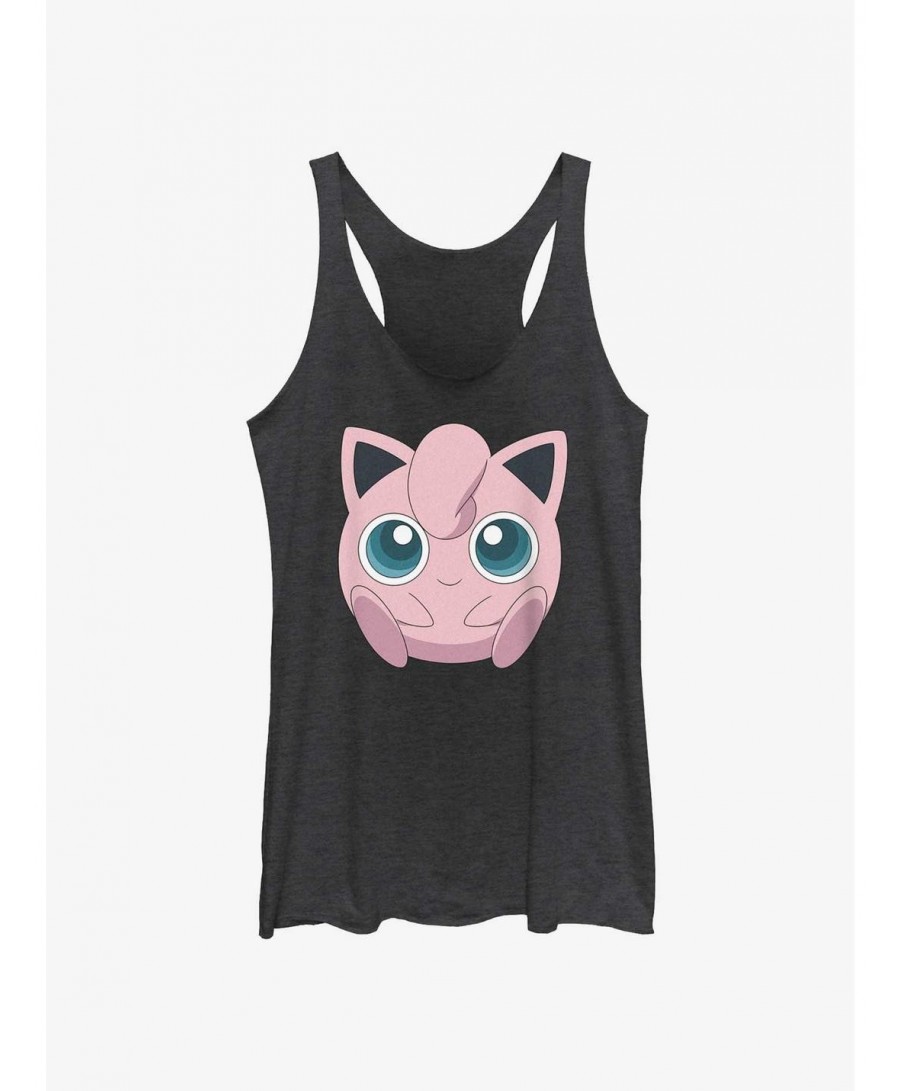 Cheap Sale Pokemon Jigglypuff Face Girls Tank $8.16 Tanks