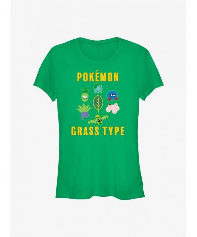 Big Sale Pokemon Grass Type Girls T-Shirt $5.23 T-Shirts