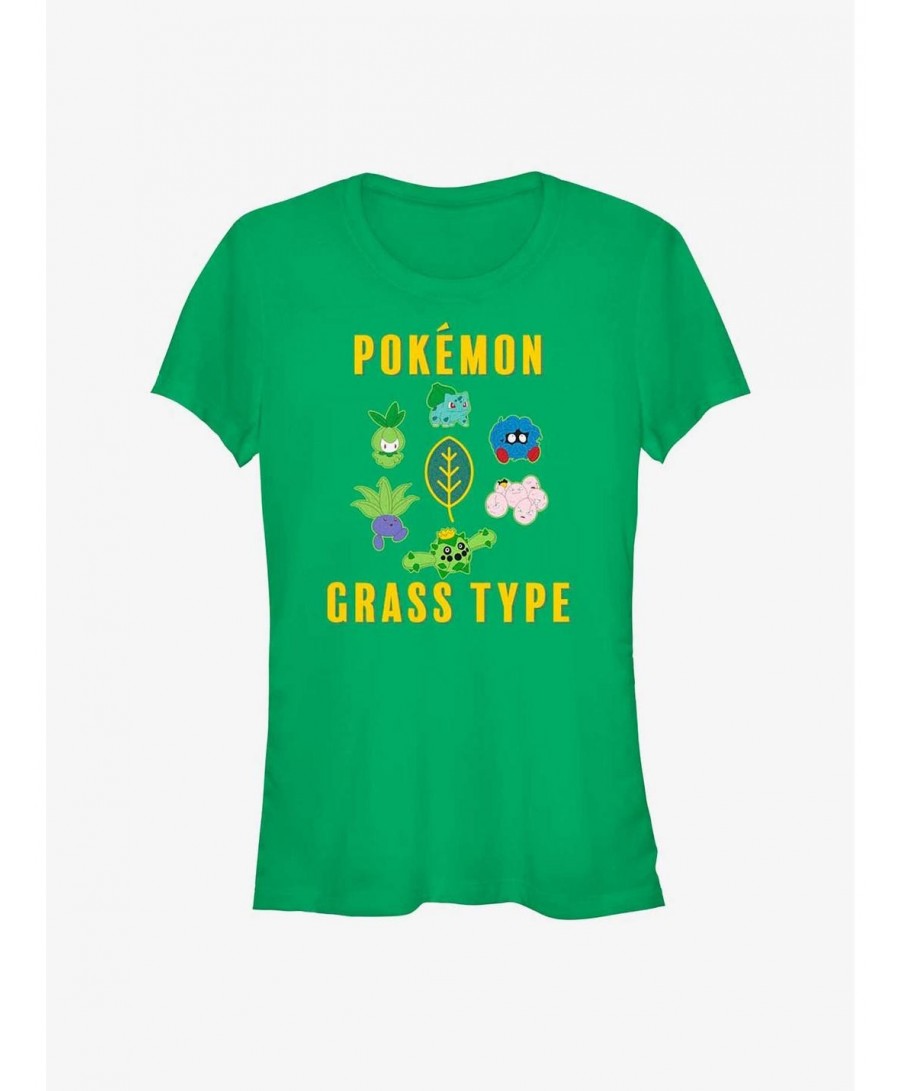 Big Sale Pokemon Grass Type Girls T-Shirt $5.23 T-Shirts