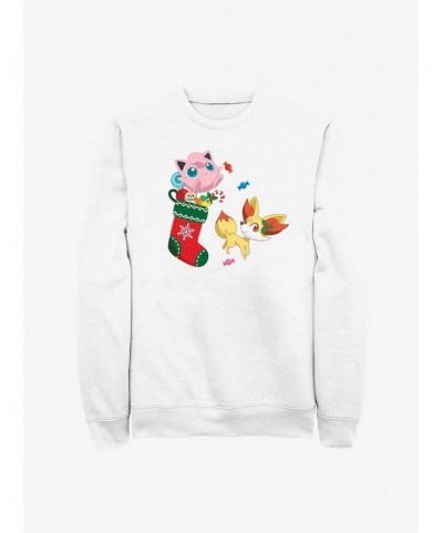 Best Deal Pokemon Jiggly Puff and Fennekin Gift Stocking Sweatshirt $9.82 Sweatshirts