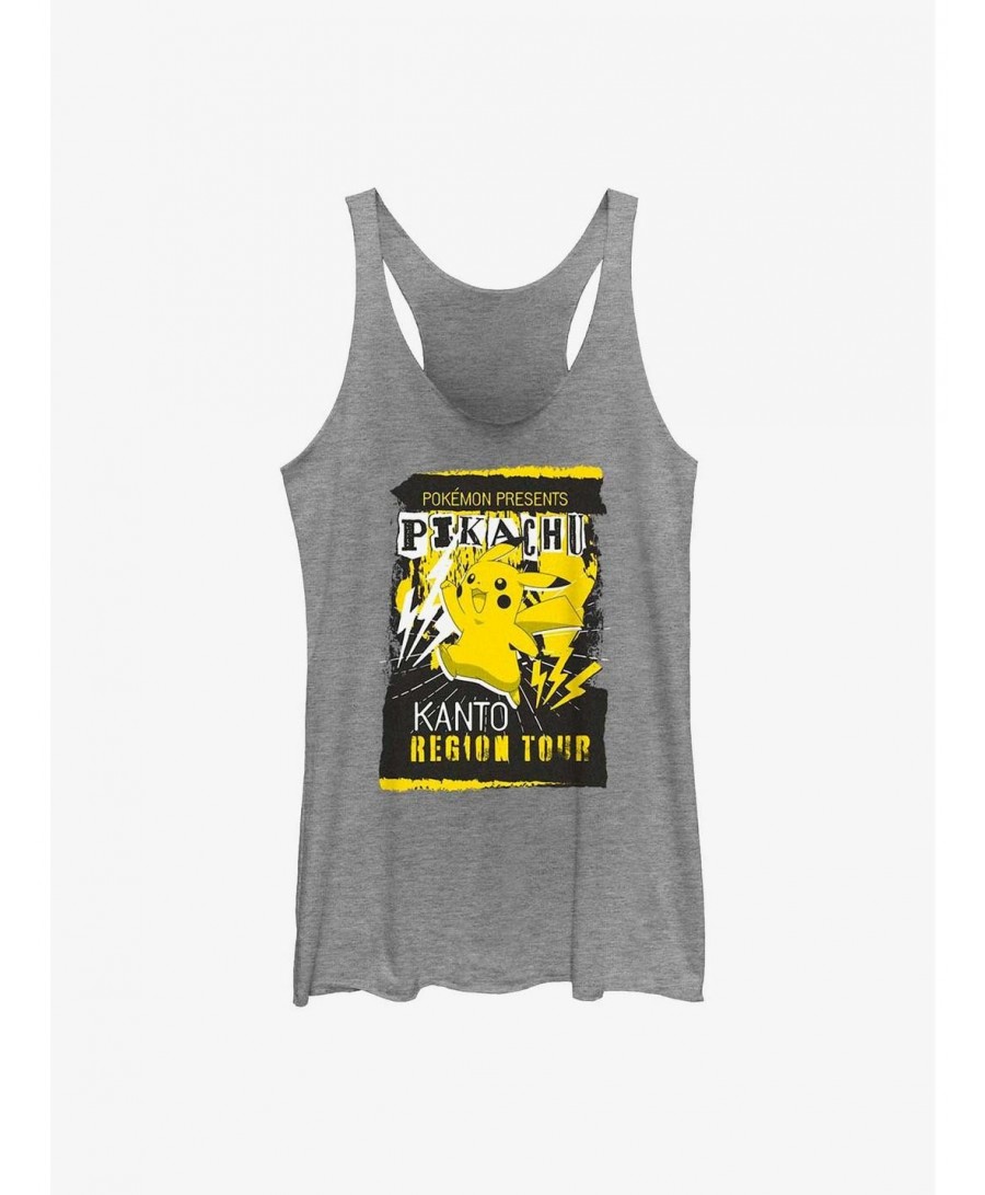 Seasonal Sale Pokemon Pikachu Kanto Region Tour Girls Tank $5.62 Tanks