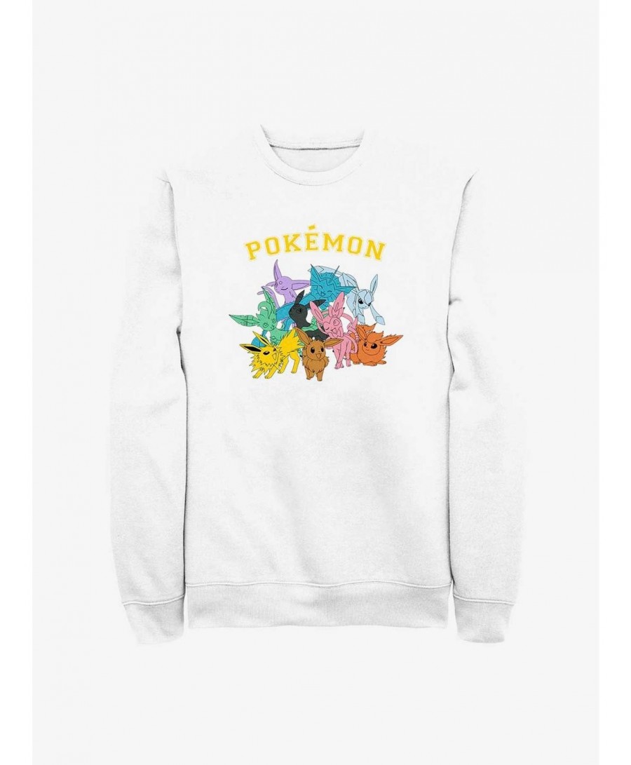 Discount Pokemon Eeveelutions Sweatshirt $11.37 Sweatshirts