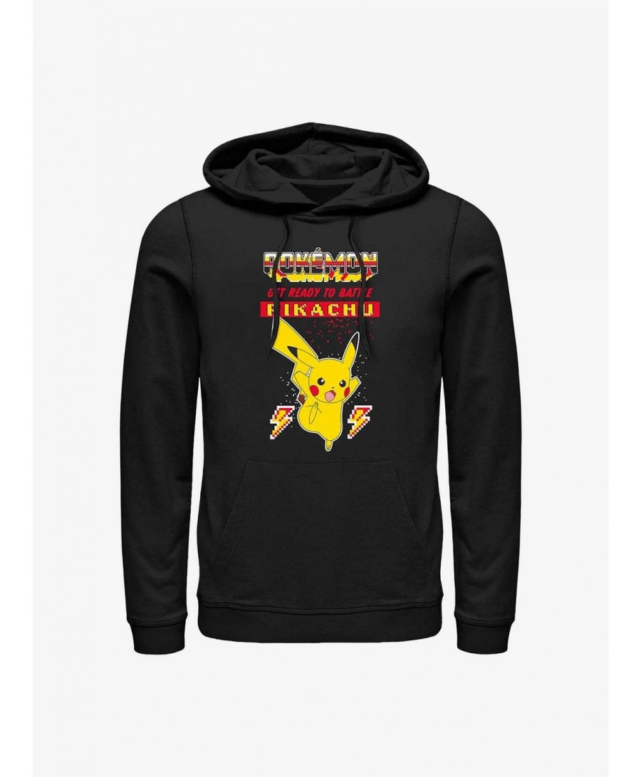 Flash Deal Pokemon Battle Ready Pikachu Hoodie $9.74 Hoodies