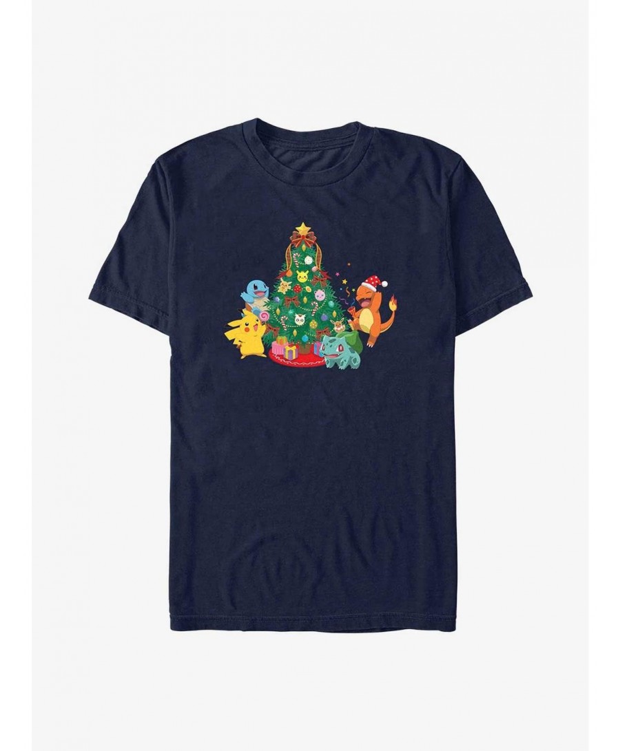 Festival Price Pokemon Christmas Tree T-Shirt $7.53 T-Shirts