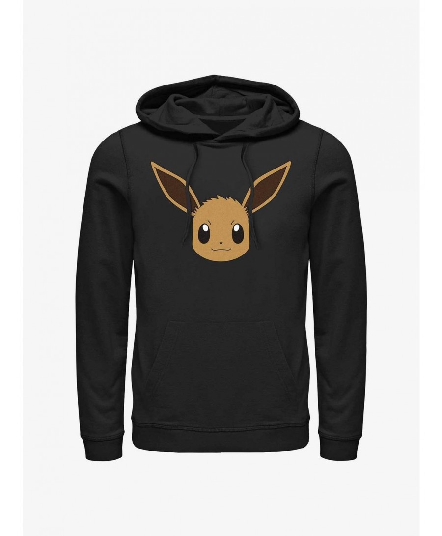 Limited Time Special Pokemon Eevee Face Hoodie $11.31 Hoodies