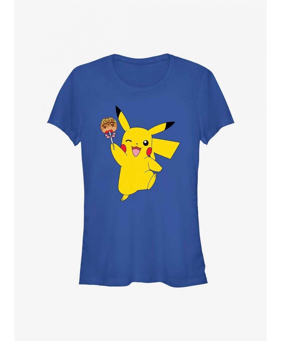 New Arrival Pokemon Caramel Apple Pikachu Girls T-Shirt $6.62 T-Shirts