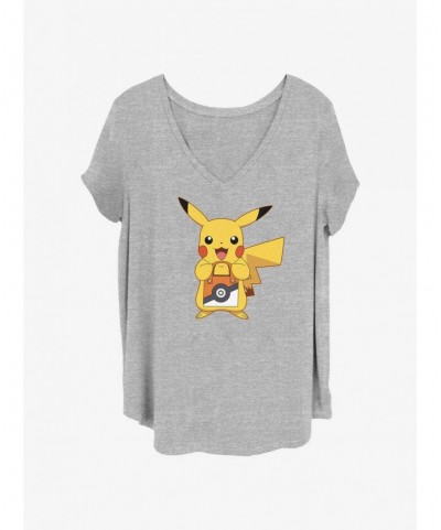 Low Price Pokemon Pikachu Treat Girls T-Shirt Plus Size $6.07 T-Shirts