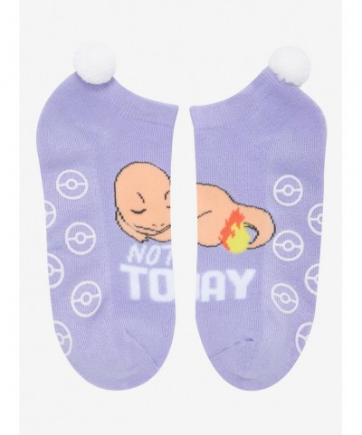 Trendy Pokemon Charmander Sleep Pom No-Show Socks $2.32 Socks