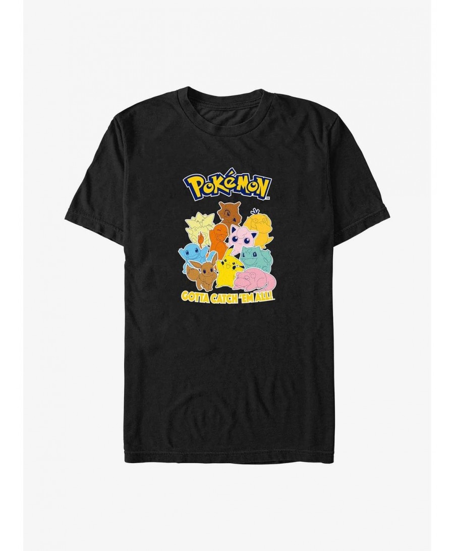 Pre-sale Discount Pokemon Gotta Catch 'Em All Big & Tall T-Shirt $10.05 T-Shirts