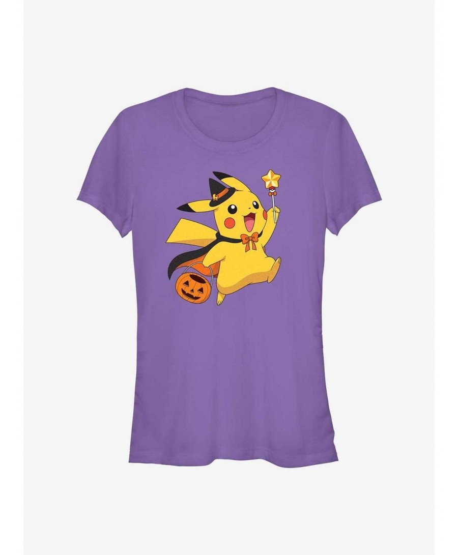 Clearance Pokemon Pikachu Wizard Girls T-Shirt $7.67 T-Shirts