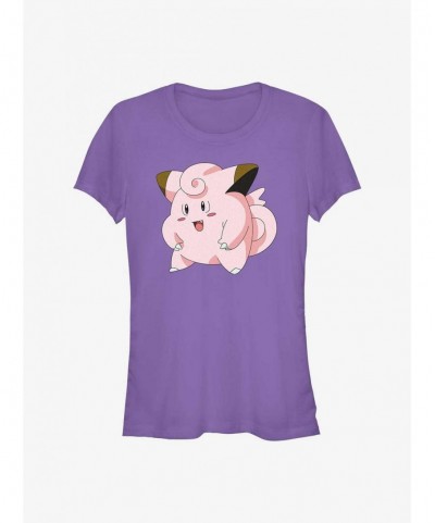 Flash Deal Pokemon Clefairy Pose Girls T-Shirt $5.75 T-Shirts