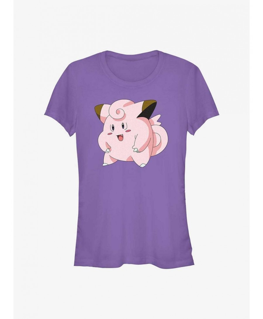 Flash Deal Pokemon Clefairy Pose Girls T-Shirt $5.75 T-Shirts