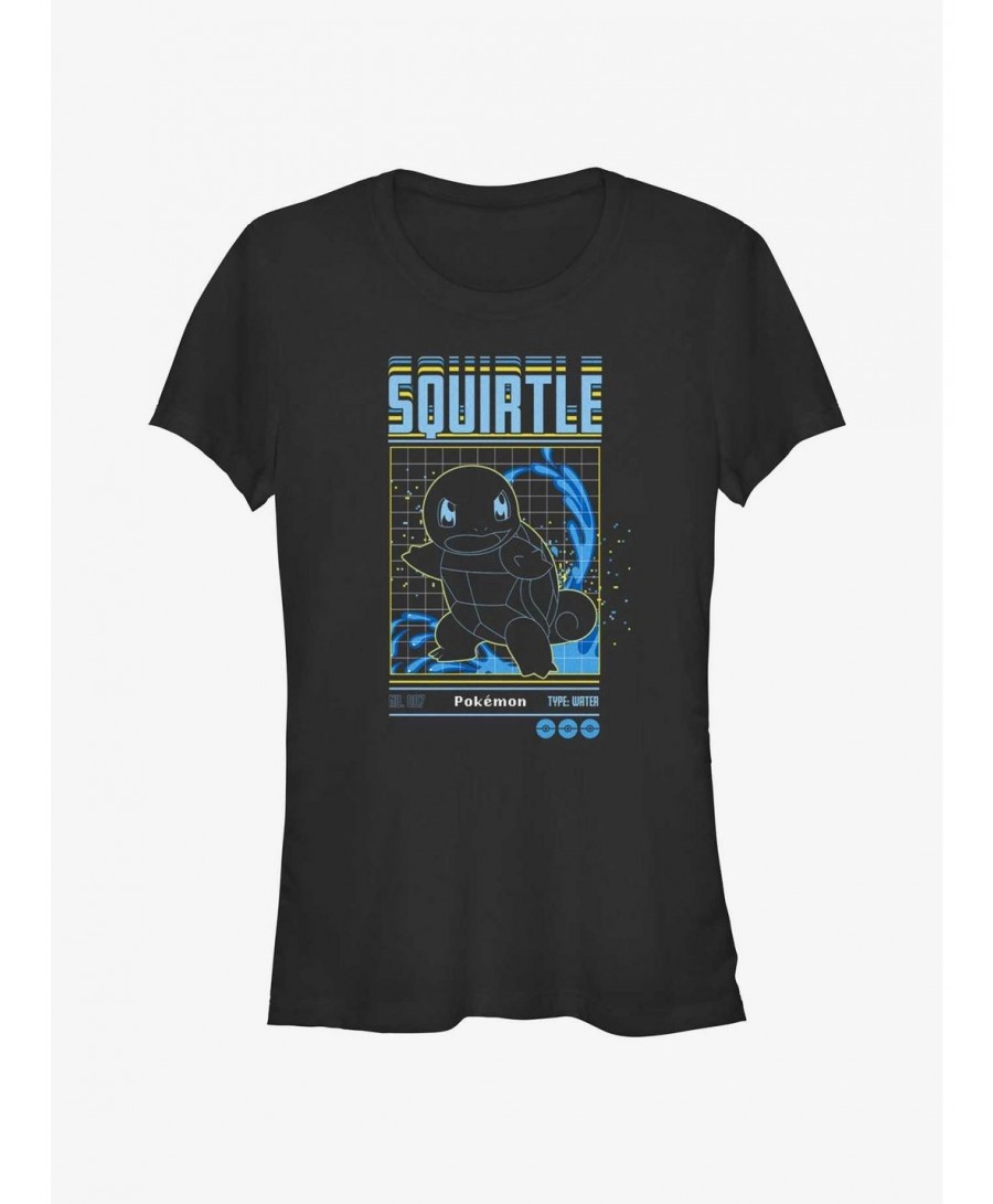 Best Deal Pokemon Squirtle Grid Girls T-Shirt $6.10 T-Shirts