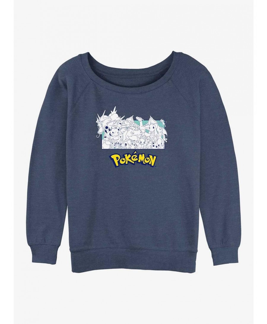 Value Item Pokemon The Classics Girls Slouchy Sweatshirt $10.85 Sweatshirts