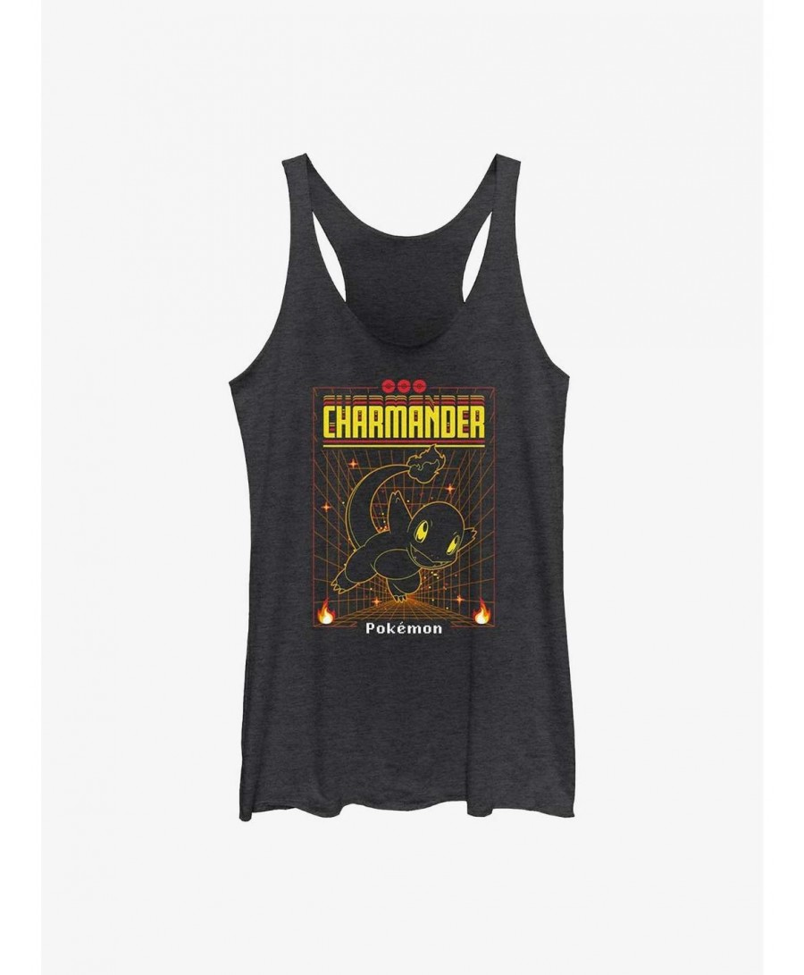 Unique Pokemon Charmander Grid Girls Tank $9.07 Tanks