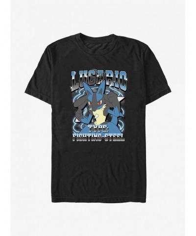 Bestselling Pokemon Fighting Steel Type Lucario Extra Soft T-Shirt $9.63 T-Shirts