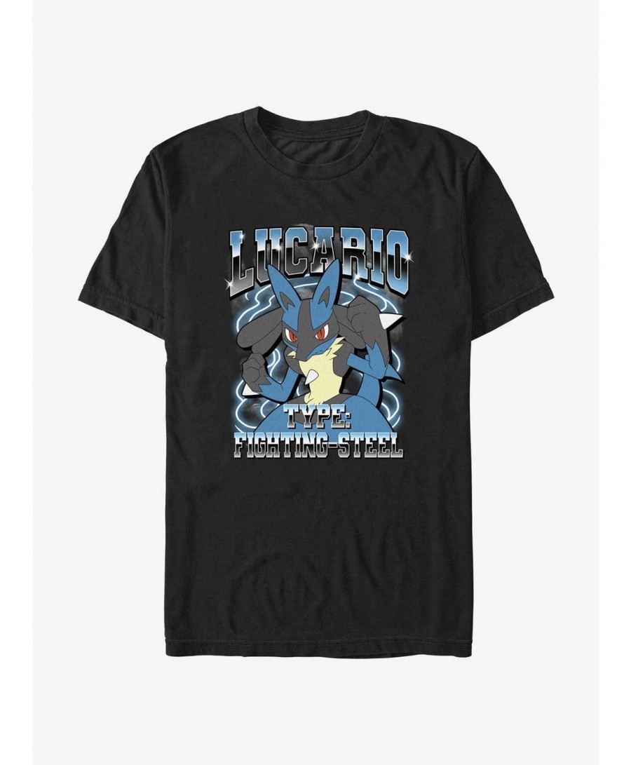 Bestselling Pokemon Fighting Steel Type Lucario Extra Soft T-Shirt $9.63 T-Shirts