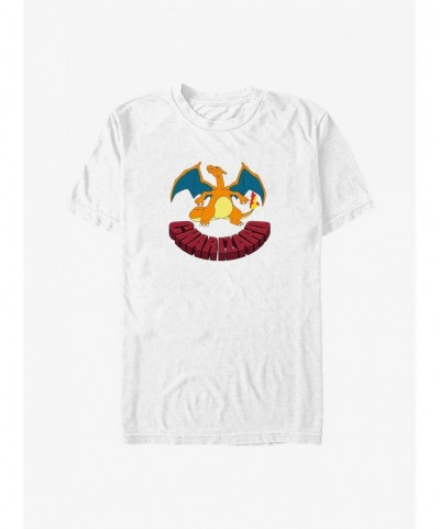 Cheap Sale Pokemon Charizard Logo Big & Tall T-Shirt $10.05 T-Shirts