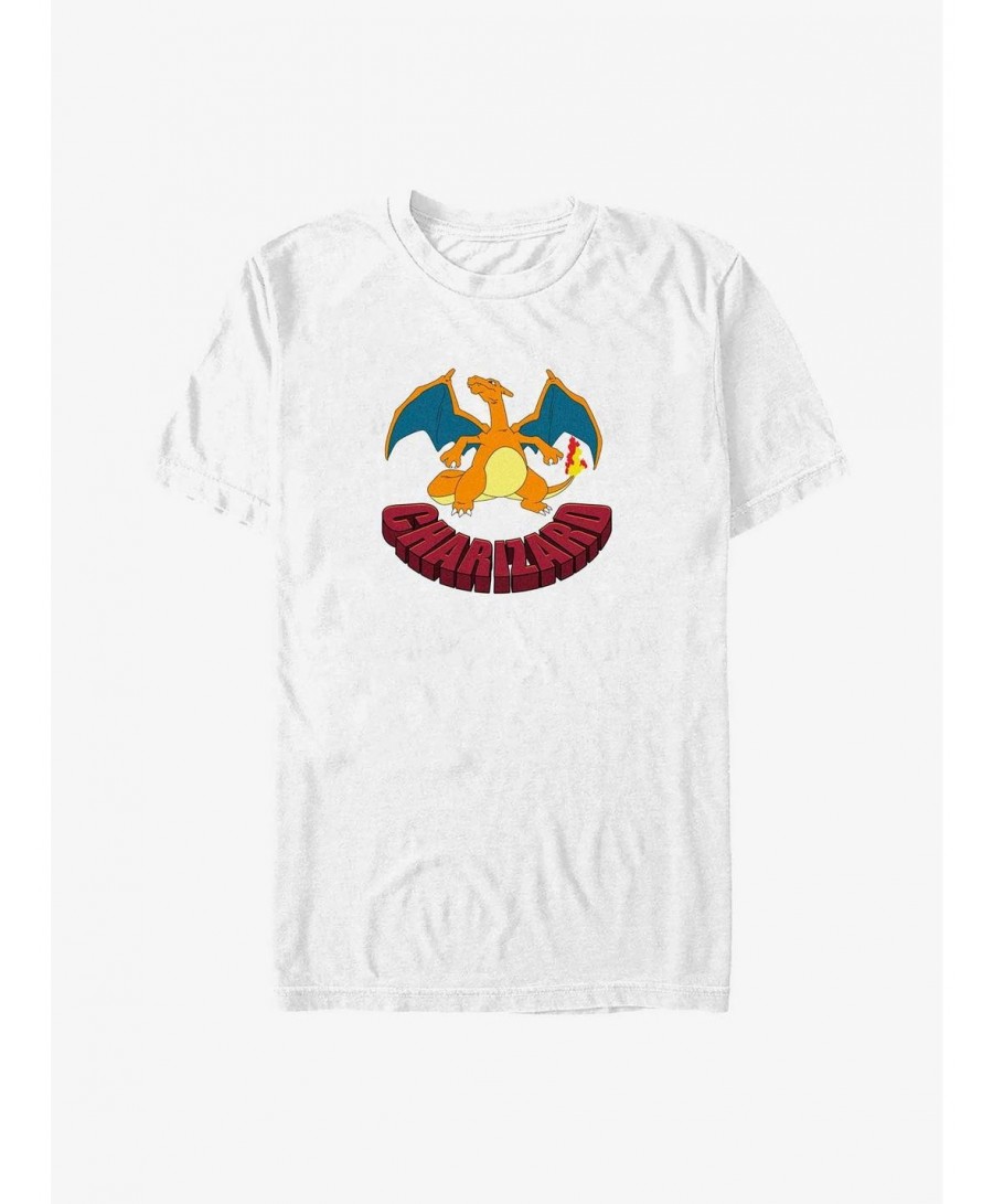 Cheap Sale Pokemon Charizard Logo Big & Tall T-Shirt $10.05 T-Shirts