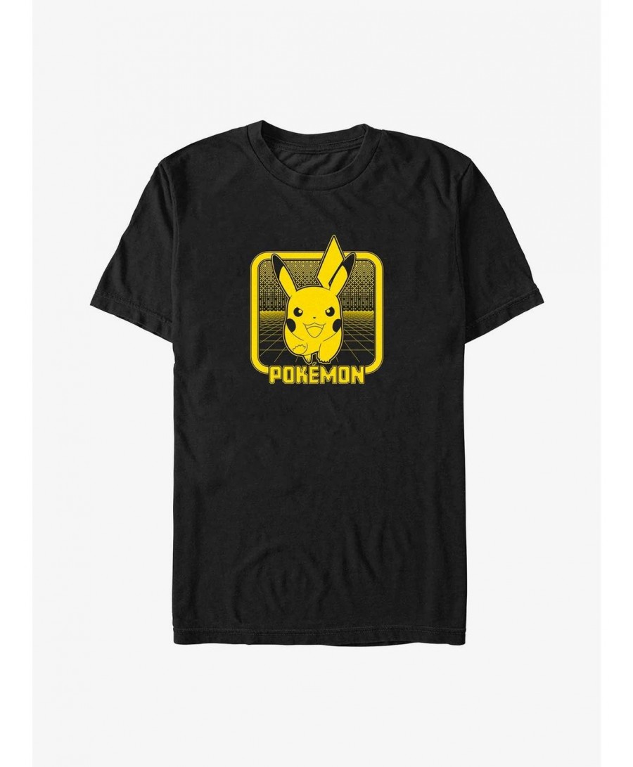 New Arrival Pokemon Digital Pikachu Big & Tall T-Shirt $7.12 T-Shirts