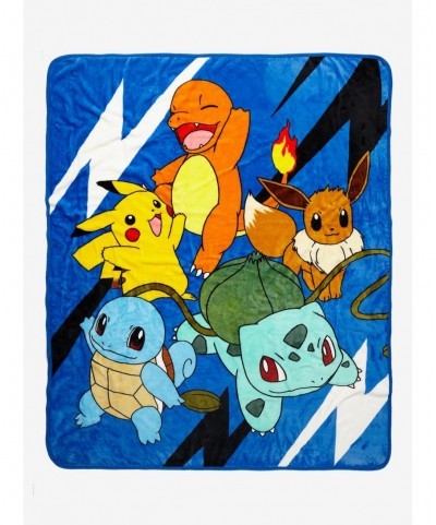 Flash Deal Pokemon Group Throw Blanket $9.51 Others