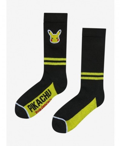 Hot Selling Pokemon Pikachu Crew Socks $3.12 Socks