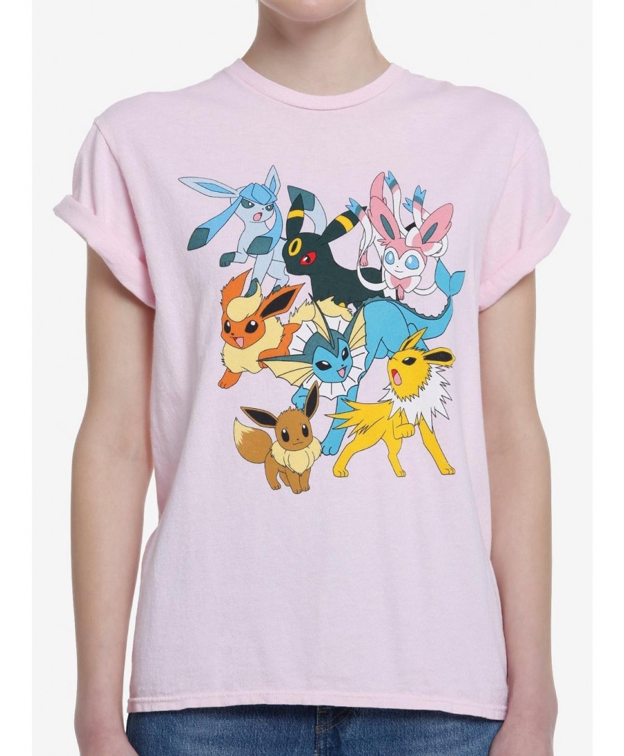 Fashion Pokemon Eeveelutions Boyfriend Fit Girls T-Shirt $7.32 T-Shirts