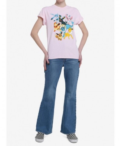 Fashion Pokemon Eeveelutions Boyfriend Fit Girls T-Shirt $7.32 T-Shirts