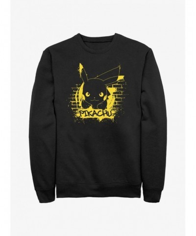 Seasonal Sale Pokemon Pikachu Graffiti Sweatshirt $12.14 Sweatshirts