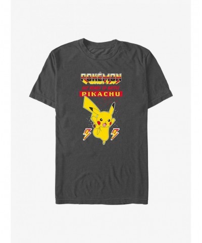 Limited-time Offer Pokemon Battle Ready Pikachu T-Shirt $7.53 T-Shirts