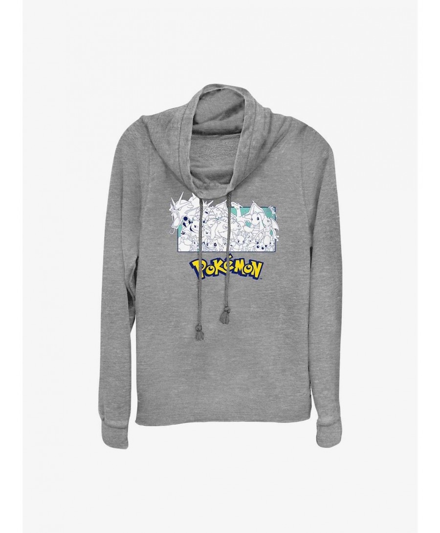 Fashion Pokemon The Classics Cowl Neck Long-Sleeve Top $9.74 Tops