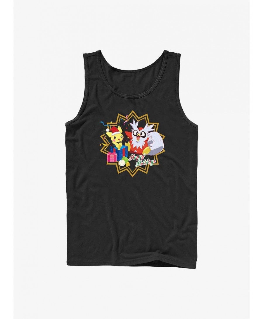 Hot Selling Pokemon Pichu and Delibird Holiday Party Tank $8.72 Tanks