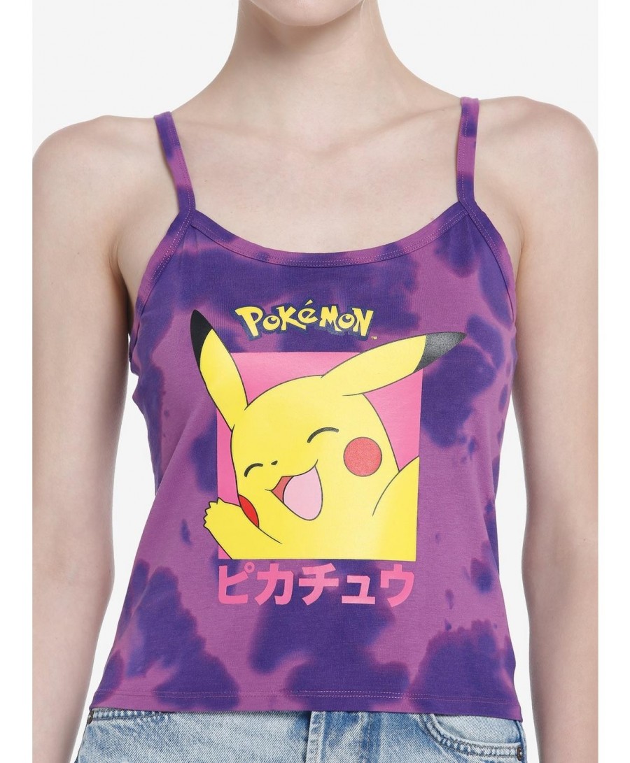 Cheap Sale Pokemon Pikachu Tie-Dye Girls Cami $7.85 Others