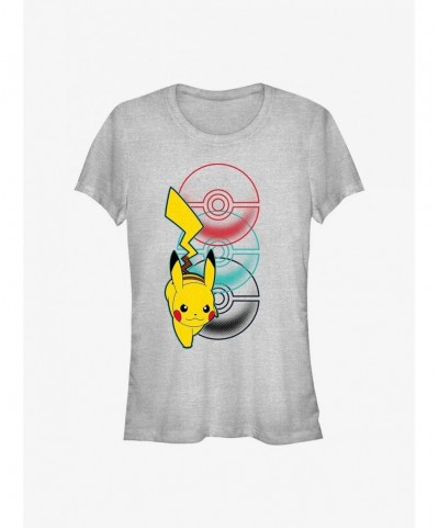 Unique Pokemon Catch Pikachu Girls T-Shirt $7.15 T-Shirts