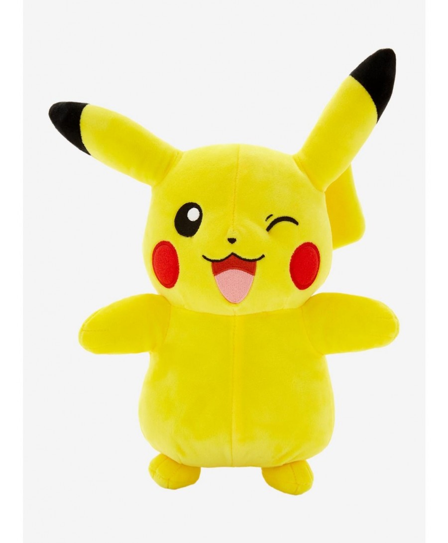 Crazy Deals Pokemon Pikachu Smiling Winking Plush $8.55 Plush