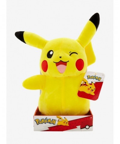 Crazy Deals Pokemon Pikachu Smiling Winking Plush $8.55 Plush