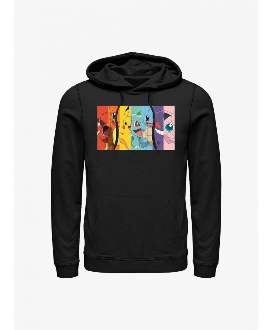 Flash Sale Pokemon Rainbow Panels Hoodie $11.63 Hoodies