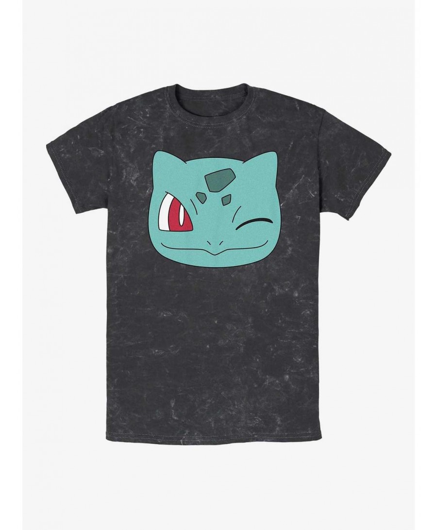 Limited Time Special Pokemon Bulbasaur Face T-Shirt $8.03 T-Shirts