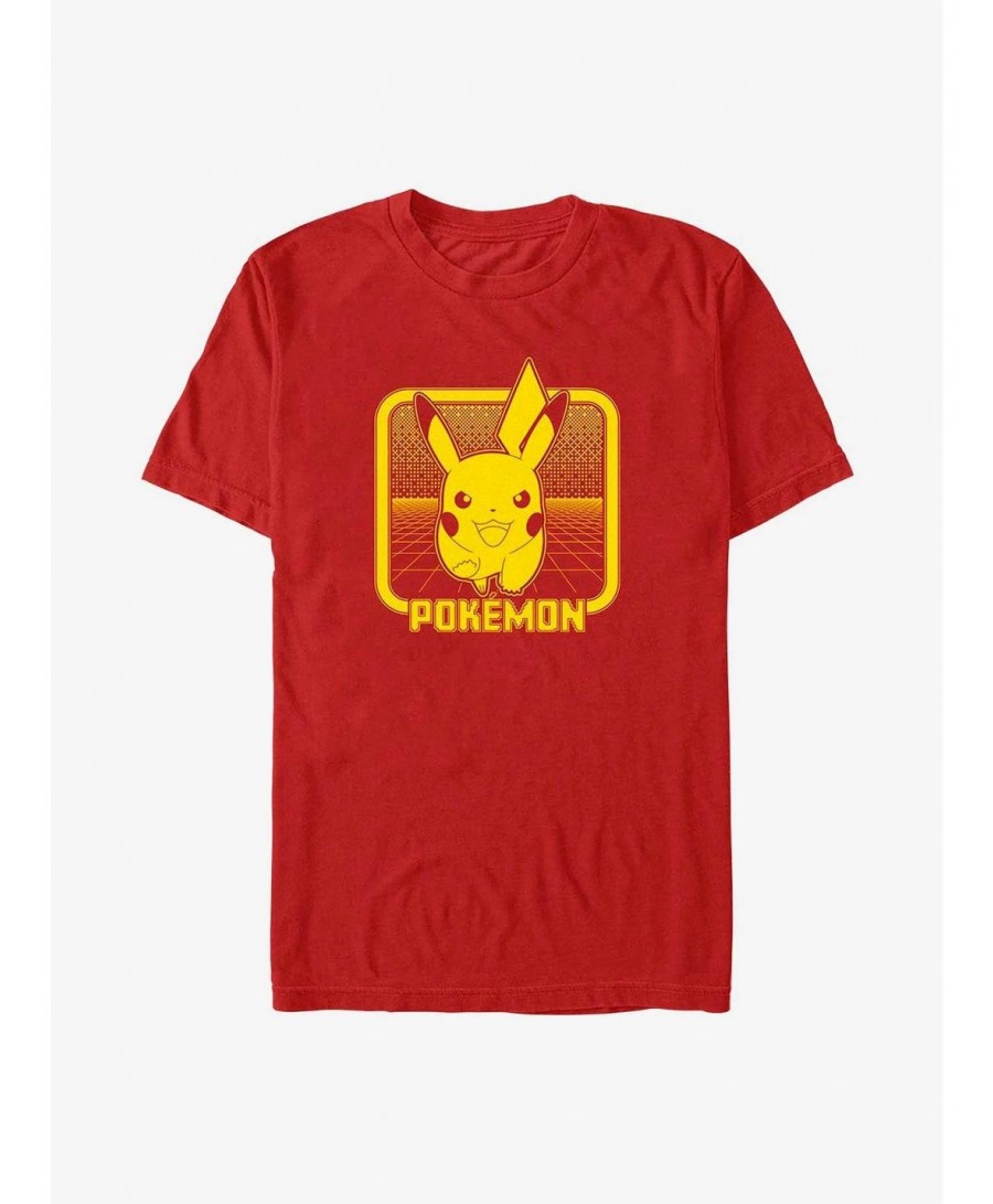 Premium Pokemon Digital Pikachu T-Shirt $6.19 T-Shirts