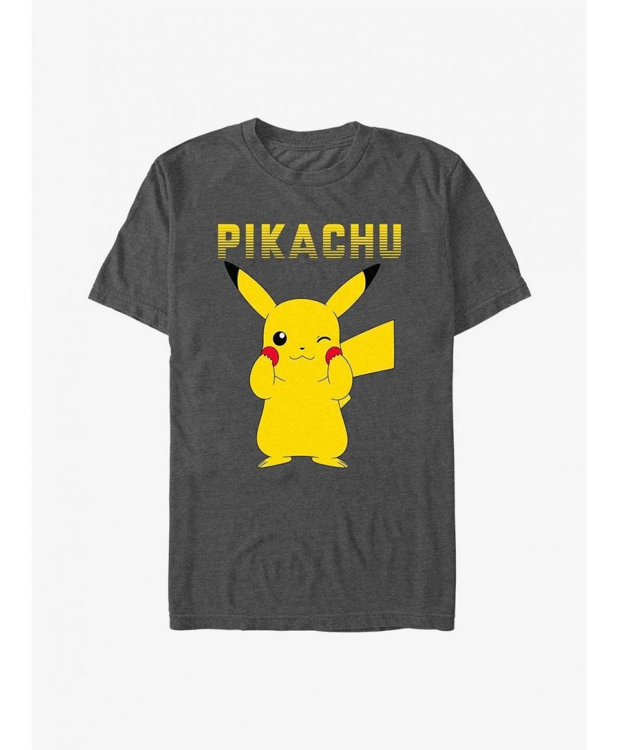 Fashion Pokemon Pikachu Red Cheeks T-Shirt $8.20 T-Shirts