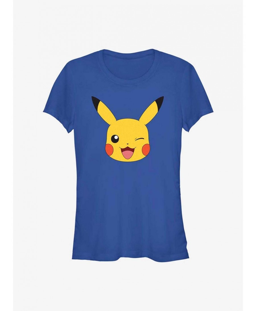 Fashion Pokemon Pikachu Big Face Girls T-Shirt $7.84 T-Shirts