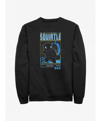 High Quality Pokemon Squirtle Grid Sweatshirt $11.62 Sweatshirts