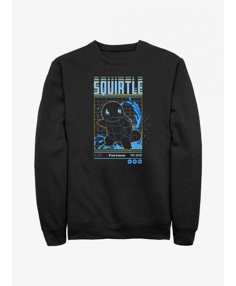 High Quality Pokemon Squirtle Grid Sweatshirt $11.62 Sweatshirts