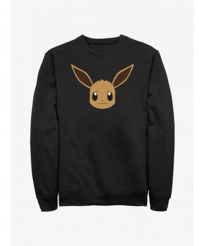 Wholesale Pokemon Eevee Face Sweatshirt $8.01 Sweatshirts